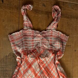 Y2K Plaid Mini Babydoll Dress
